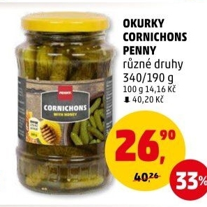 Okurky Cornichons Penny
