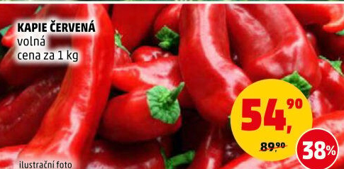 Paprika červená kapie