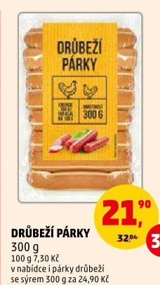 Párky drůbeží