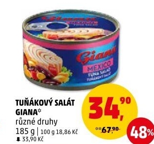 Salát s tuňákem Giana