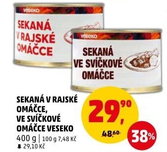 Sekaná v rajské omáčce Veseko