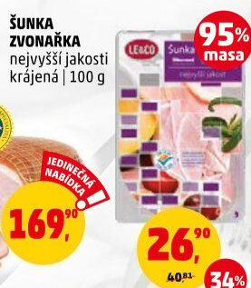 Šunka Zvonařka nejvyšší jakosti LE&