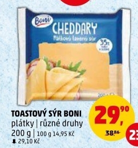 Sýr tavený toast Boni