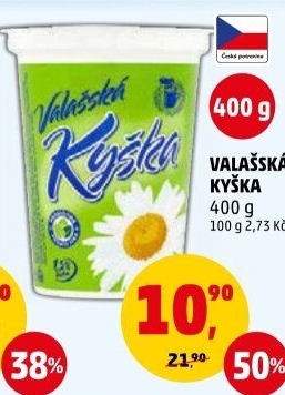 Valašská kyška Mlékárna Valašské Meziříčí