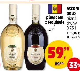 Vína Gold Asconi