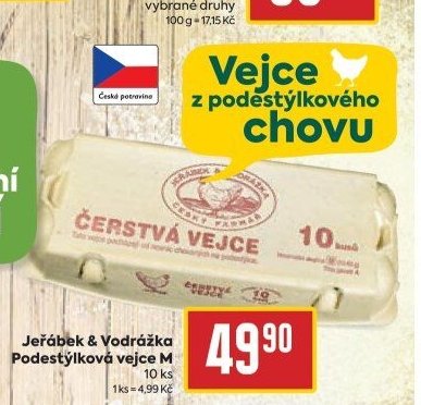Jeřábek & Vodrážka Podestýlková vejce M