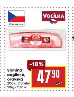 Slanina anglická, oravská