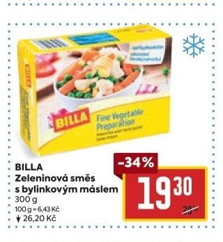 BILLA Zeleninová směs s bylinkovým máslem