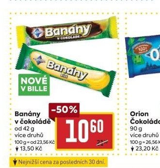 Banány v čokoládě