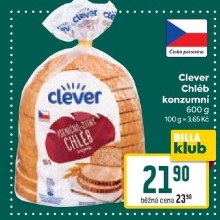 Chléb konzumní Clever