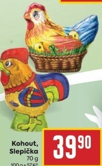 Čokoládová slepička