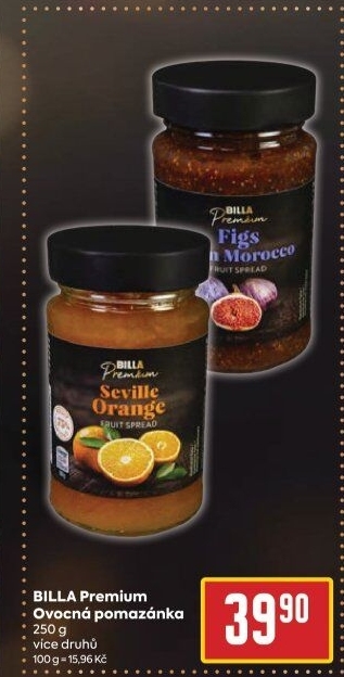 Ovocná pomazánka Billa Premium