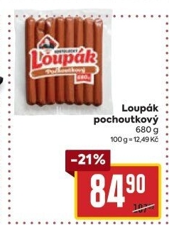 Párky Pochoutkový loupák Kostelecké uzeniny