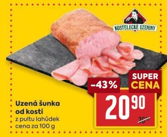 Šunka uzená od kosti Kostelecké uzeniny