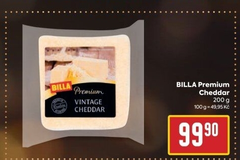 Sýr Cheddar Vintage Premium Billa