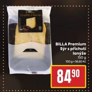 Sýr s příchutí lanýže Premium Billa