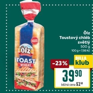 Toustový chléb Ölz