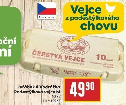 Vejce z podestýlky M Jeřábek &amp