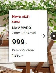 NÄMMARÖ Židle, venkovní