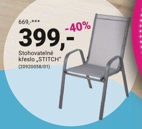 Stohovatelné křeslo STITCH