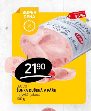 LE&CO ŠUNKA DUŠENÁ V PÁŘE