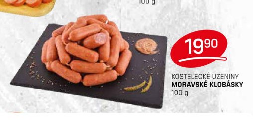 KOSTELECKÉ UZENINY MORAVSKÉ KLOBÁSKY