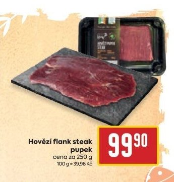 Hovězí flank steak pupek