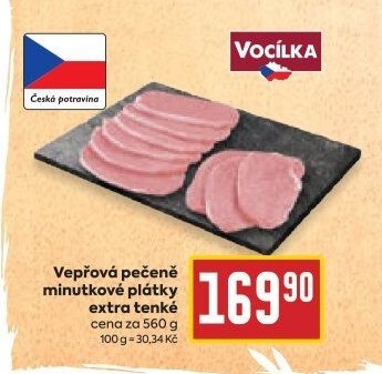 Vepřové pečeně minutkové plátky extra tenké