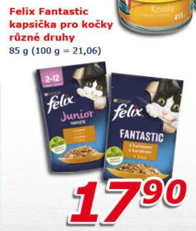 Kapsičky pro kočky Fantastic Felix Purina