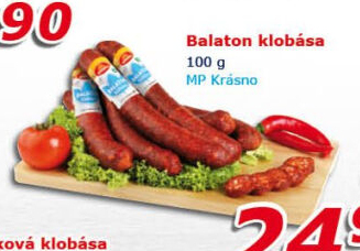 Klobása Balaton Krásno