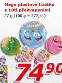 Lízátko s překvapením Mega Cocco Candy