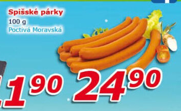 Párky spišské Poctivá Moravská