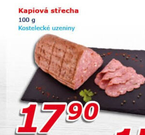 Střecha kapiová Kostelecké uzeniny