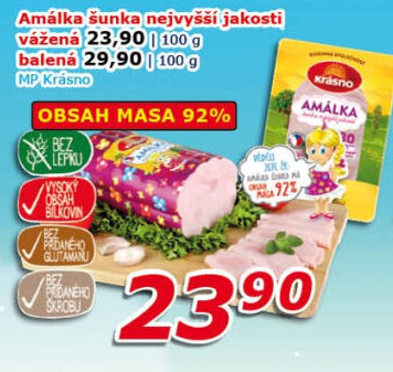 Šunka Amálka nejvyšší jakosti Krásno