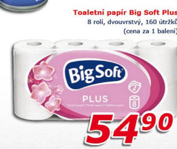 Toaletní papír 2vrstvý Big Soft