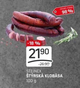 STEINEX ŠTÝRSKÁ KLOBÁSA