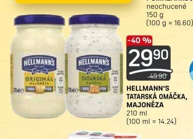 Hellmann's Tatarská omáčka, Majonéza