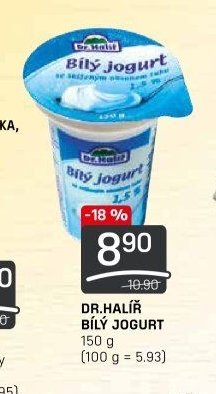 Dr. Halíř Bílý jogurt