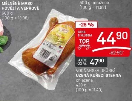VODŇANSKÁ DRŮBEŽ UZENÁ KUŘECÍ STEHNA