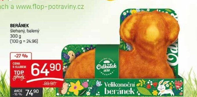 BERÁNEK šlehaný, balený