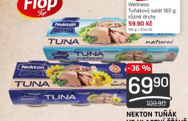 Nekton tuňák ve vlastní šťávě, ve slunečnicovém oleji 3 x 80 g