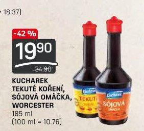 Kucharek tekuté koření, sójová omáčka, Worcester 185 ml