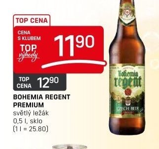 BOHEMIA REGENT PREMIUM světlý ležák 0,5 l