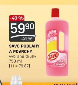 SAVO PODLAHY A POVRCHY 750 ml
