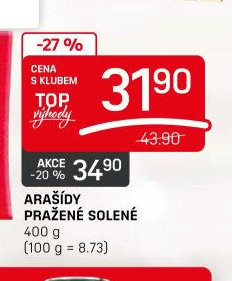 ARAŠÍDY PRAŽENÉ SOLENÉ