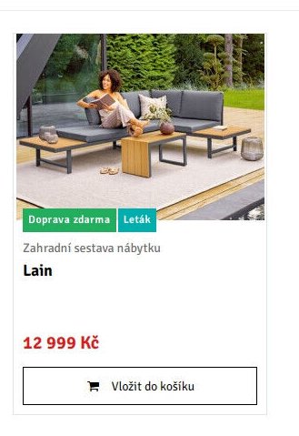 Zahradní sestava nábytku Lain - ASKO akcniletaky.com