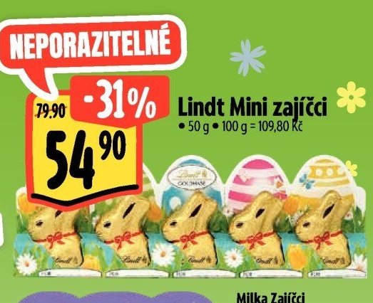 Lindt Mini zajíčci