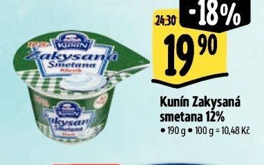 Kunín Zakysaná smetana 12%