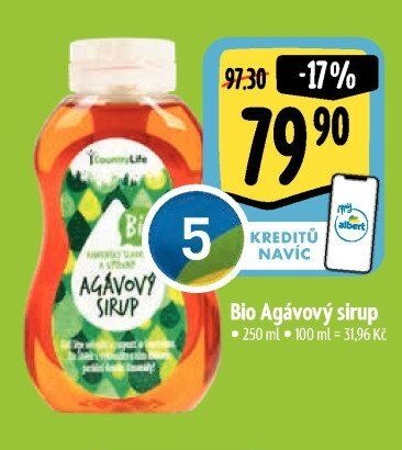 Country Life Bio Agávový sirup
