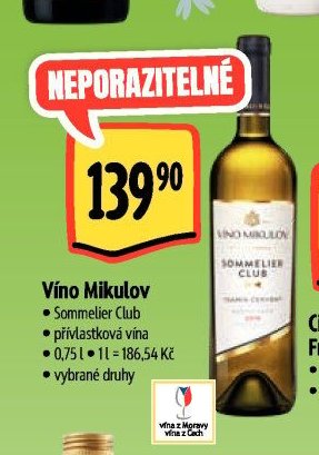 Víno Mikulov Sommelier Club